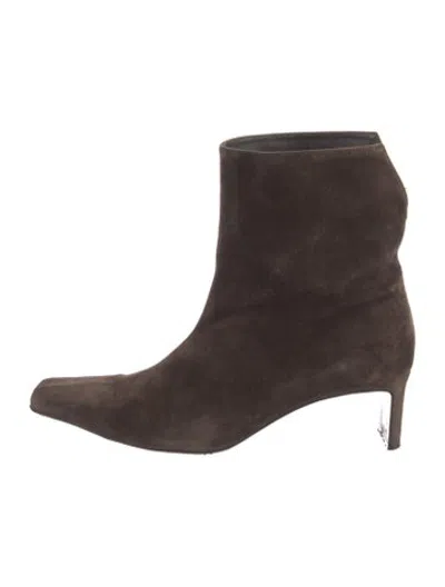Pre-owned Khaite Suede Boots In Brown