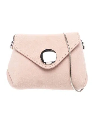 Pre-owned Khaite Suede Crossbody Bag In Pink