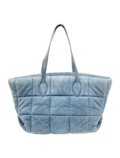 Pre-owned Khaite Suede Florence In Blue
