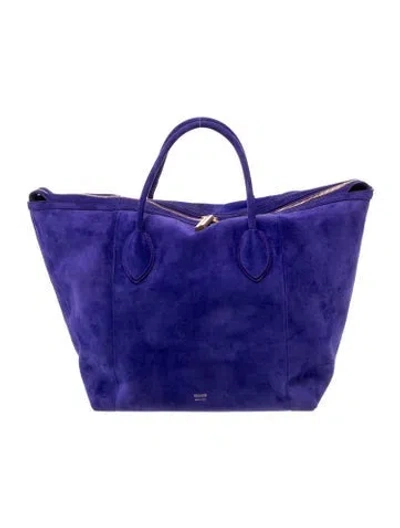 Pre-owned Khaite Suede Kasia Medium In Purple