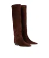 Khaite Marfa Classic Flat Knee High Boot In Multi