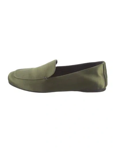 Pre-owned Khaite Suede Loafers In Green