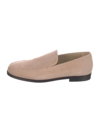 Pre-owned Khaite Suede Loafers In Pink