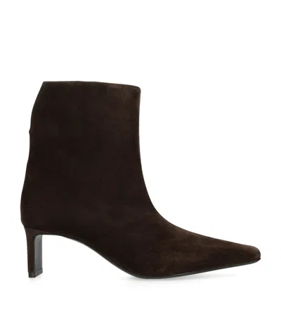 Khaite Suede Ona Ankle Boots 55