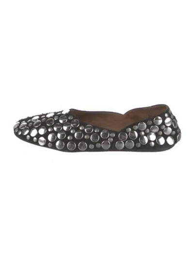 Pre-owned Khaite Suede Patterned Flats In Multi