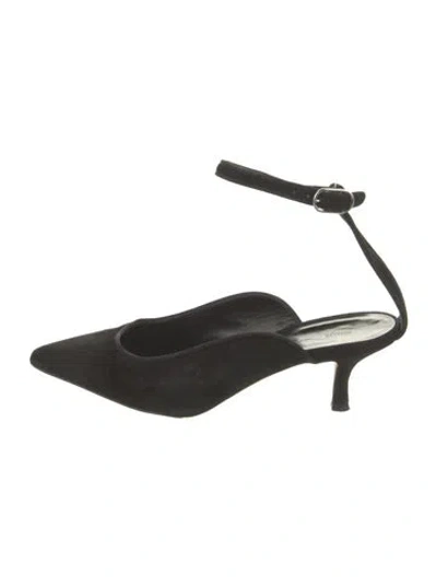 Pre-owned Khaite Suede Pumps In Black