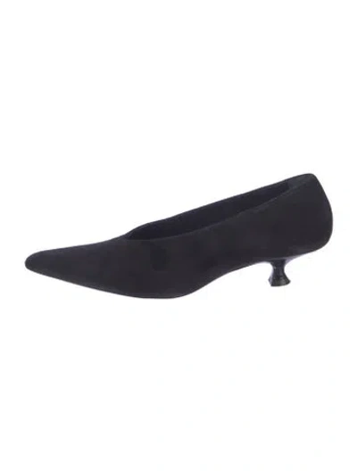Pre-owned Khaite Suede Pumps In Blue