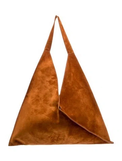 Pre-owned Khaite Suede Sara In Brown