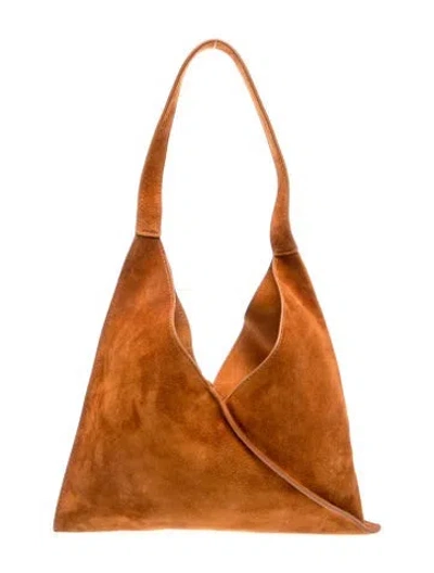 Pre-owned Khaite Suede Sara Small In Brown