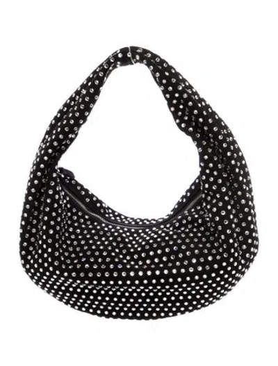 Pre-owned Khaite Suede Shoulder Bag In Black