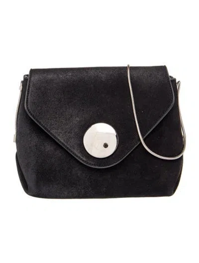 Pre-owned Khaite Suede Shoulder Bag In Blue