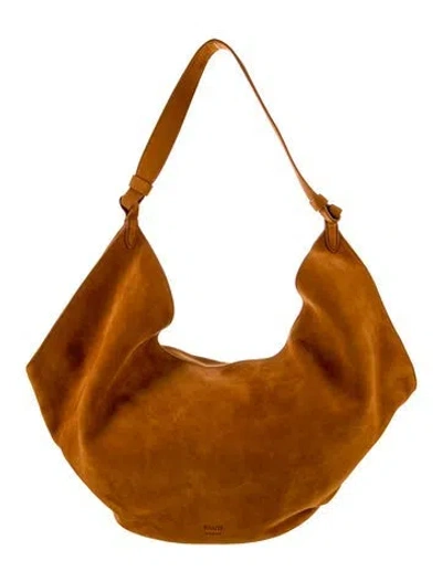Pre-owned Khaite Suede Shoulder Bag In Brown