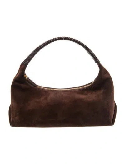 Pre-owned Khaite Suede Shoulder Bag In Brown