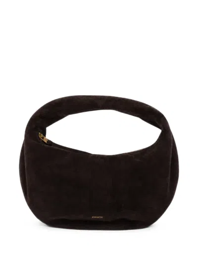 Khaite Olivia Crescent Mini Tote Bag In Brown