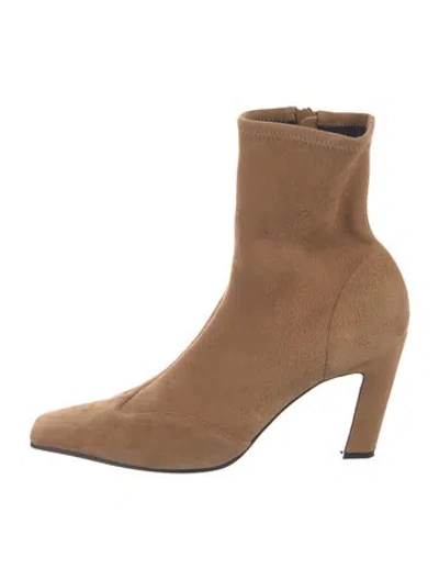 Pre-owned Khaite Suede Sock Boots In Brown