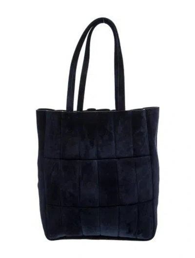 Pre-owned Khaite Suede Tote In Blue