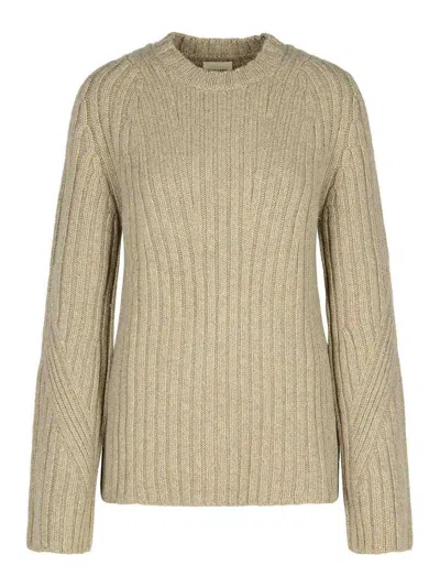 KHAITE CALVIN BEIGE CASHMERE SWEATER