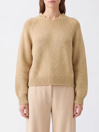 Khaite Sweater Woman Color Biscuit In Brown