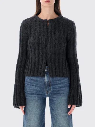 Khaite Sweater Woman Color Charcoal In Black