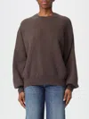 Khaite Margaux Cashmere Crewneck Sweater In Brown