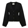 Khaite Scarlet Knitted Cardigan In Blue