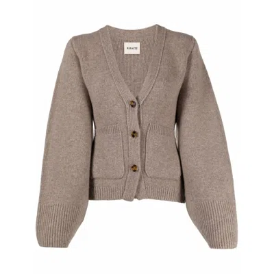 Khaite Sweaters Neutral In Brown