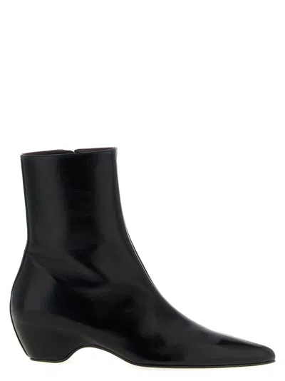 Khaite Sybil Ankle Boots In Black