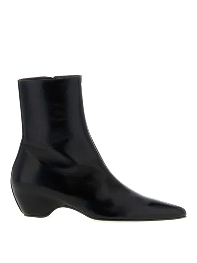 Khaite Sybil Ankle Boots In Black