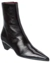 Khaite Arizona Pointed-toe Calf Leather Ankle Boots In Black