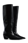 Khaite Sybil Pointed Toe Boot In Black