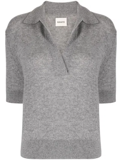 Khaite T-shirts And Polos Grey In Gray