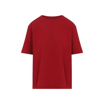 Khaite Mae Crewneck T-shirt In Red