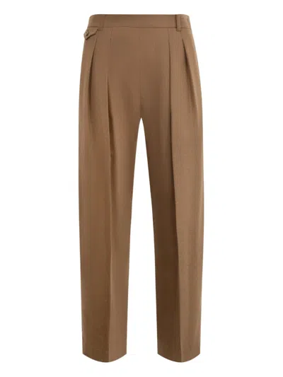 Khaite Tailored Trousers In Brown