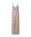 Khaite Taja Floral-print Silk-chiffon Dress In Multi