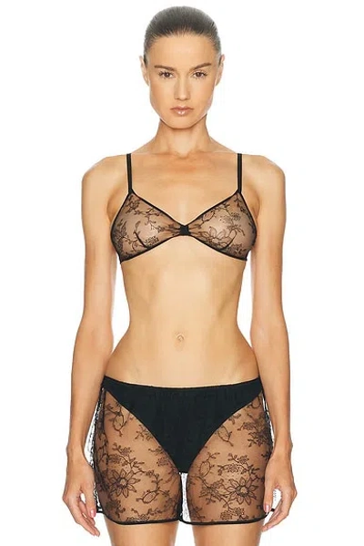 Khaite Talita Bra In Black