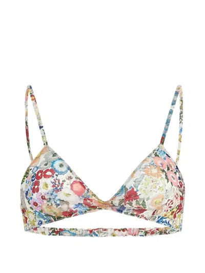Khaite Talita Top In Cream Multi In White