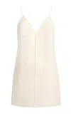 Khaite Talsie Silk-cotton Organza Tank Top In Natural