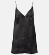 Khaite Talsie V-neck Silk Tank Top In Black