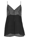 Khaite Black Silk Talsie Top