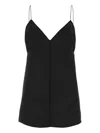 Khaite Deep V-neck Silk Top With Spaghetti Straps
