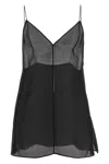 Khaite Black Silk Talsie Top