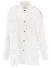 Khaite The Tamal Striped Button-up Shirt