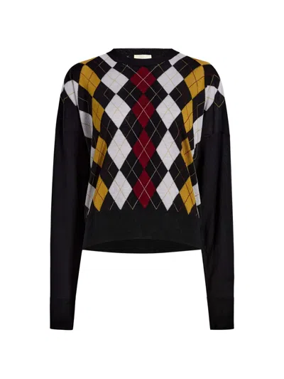 Khaite Tammy Sweater In Black Multi