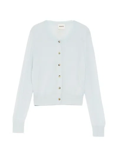 Khaite Tansy Cardigan In Blue