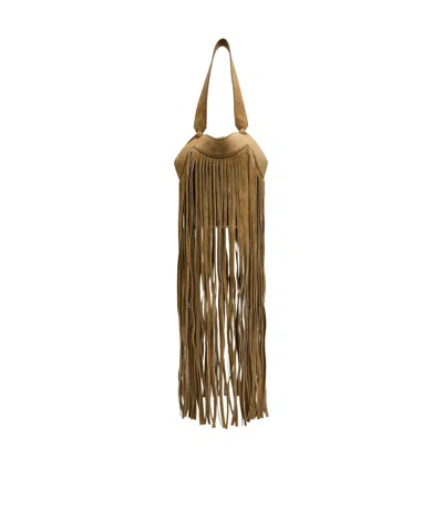 Khaite Tassel Tote Bag In Brown