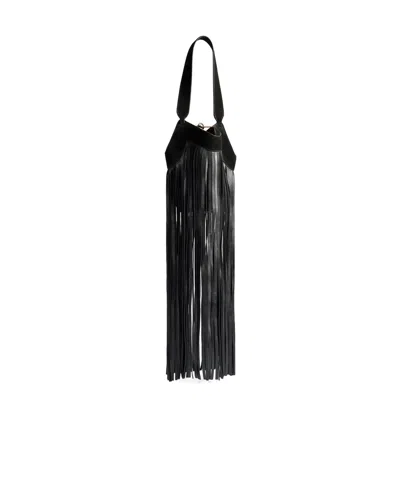 Khaite Tasseled Handbag In Black
