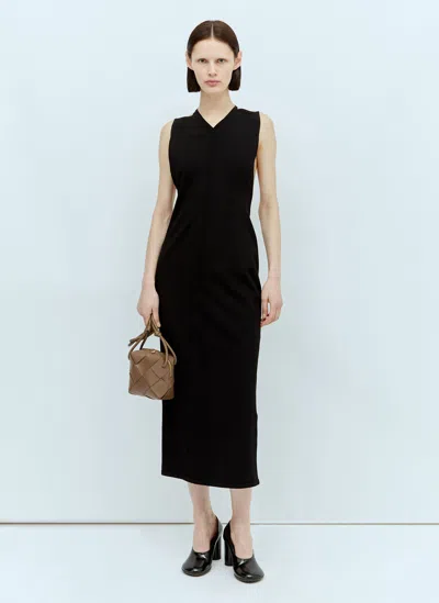 Khaite Terri V-neck Maxi Dress In Black