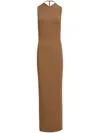 Khaite Teri Maxi Dress In Beige