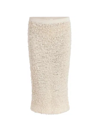 Khaite Textured Skirt In Neutral