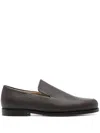 Khaite Alessio Leather Loafers In Brown